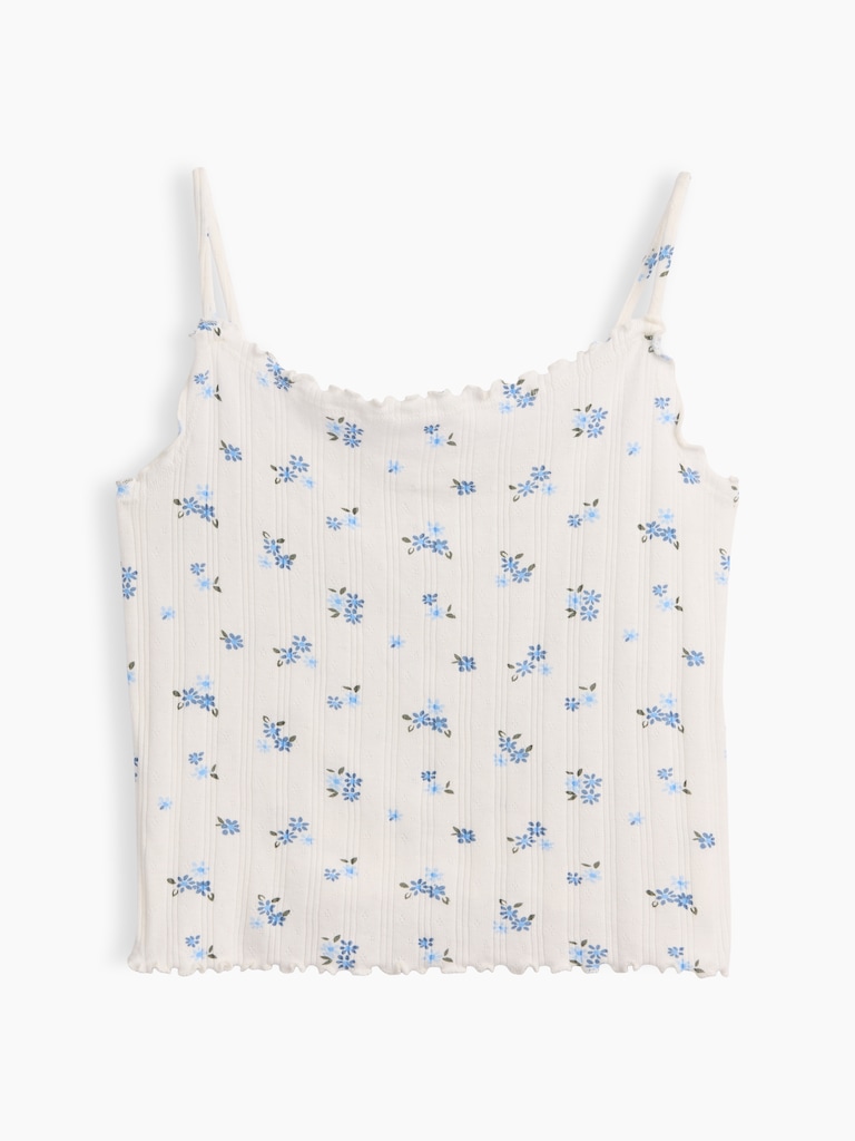 Kids Pointelle Rib Cami