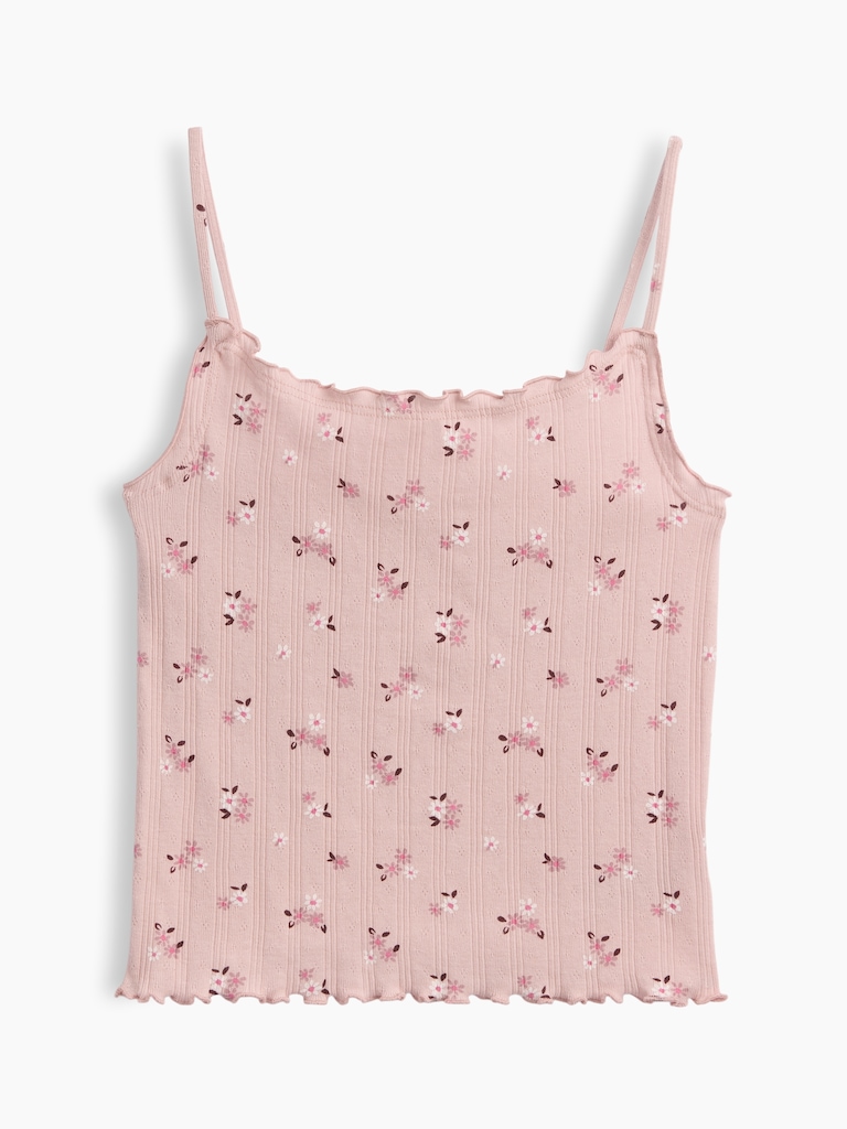 Kids Pointelle Rib Cami
