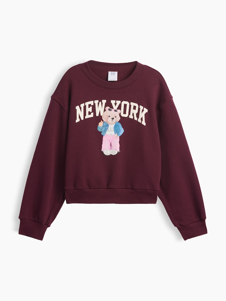 Kids Relaxed Wedge Crewneck Sweatshirt