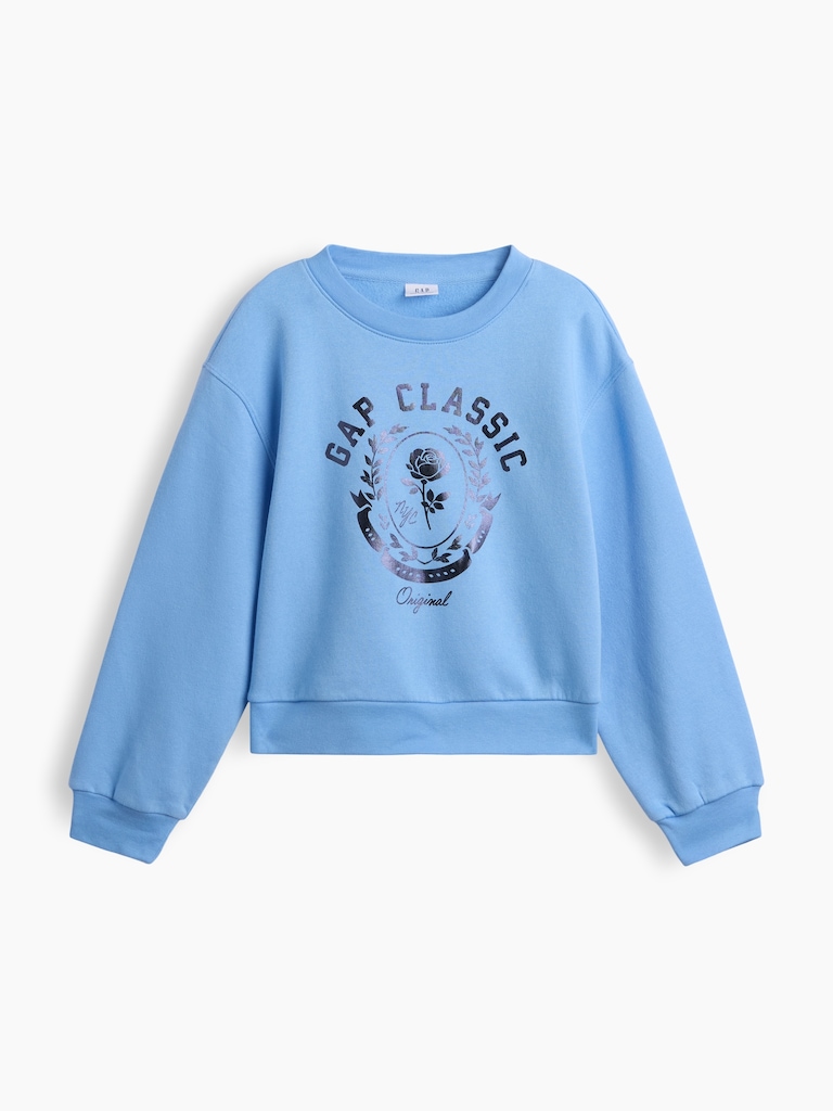 Kids Relaxed Wedge Crewneck Sweatshirt