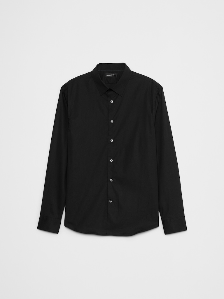 Slim-Fit Untucked Dress Shirt