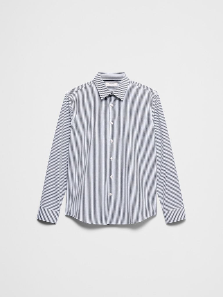 Slim-Fit Untucked Dress Shirt
