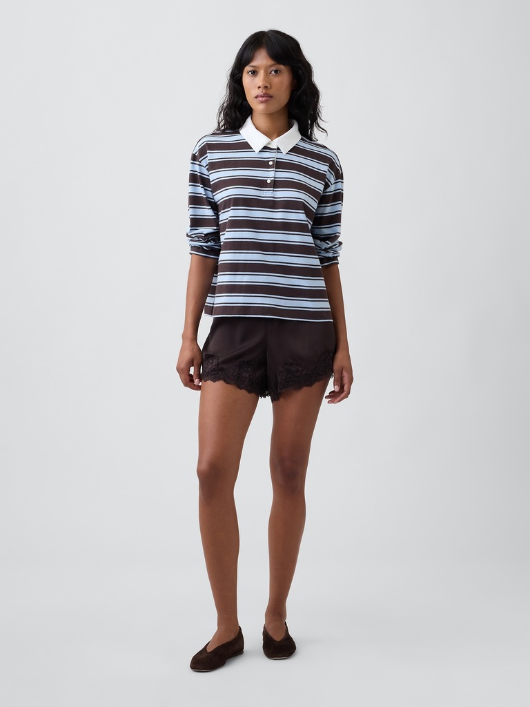 Relaxed Rugby Polo Shirt