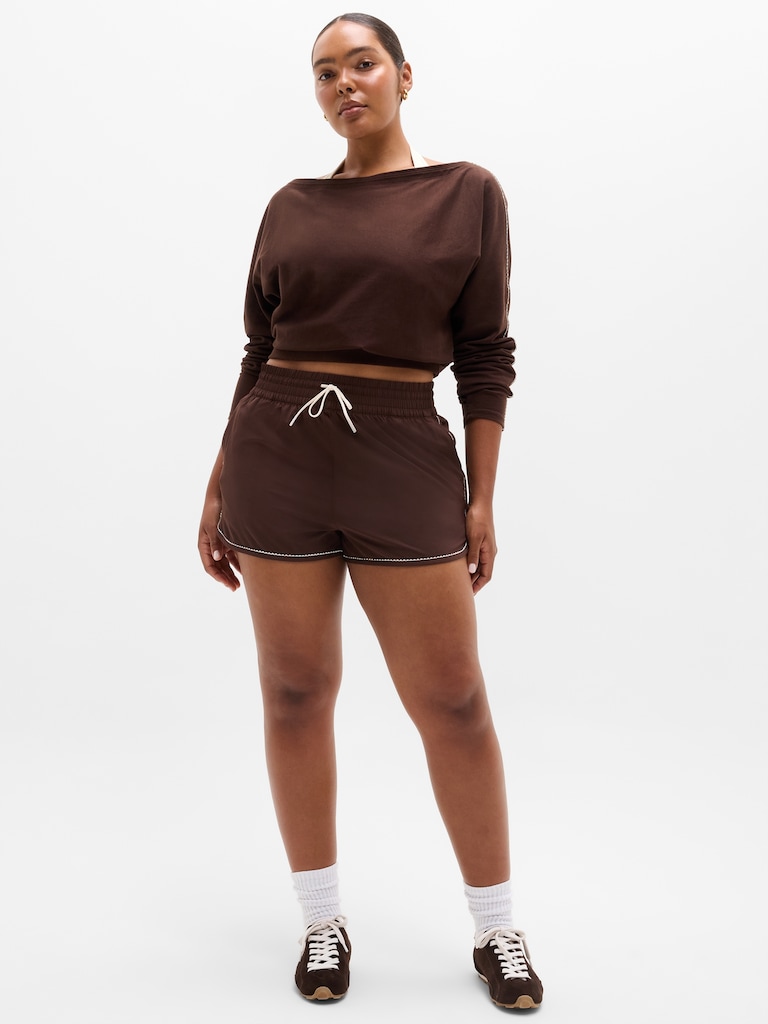 Weekender High Rise Picot 3" Run Short