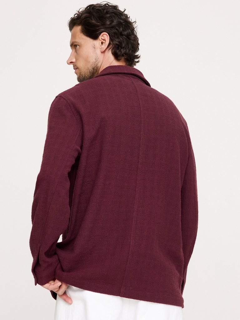 Basketweave Shirt Jacket