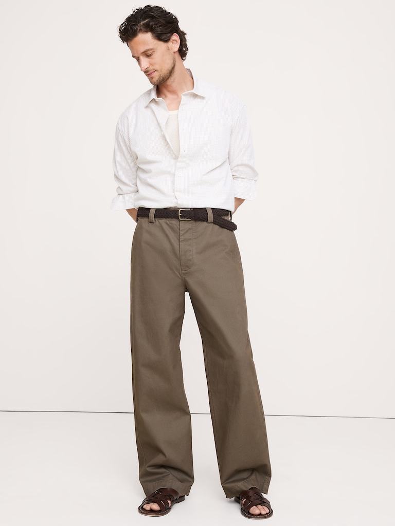 Relaxed-Fit Plaid Seersucker Shirt