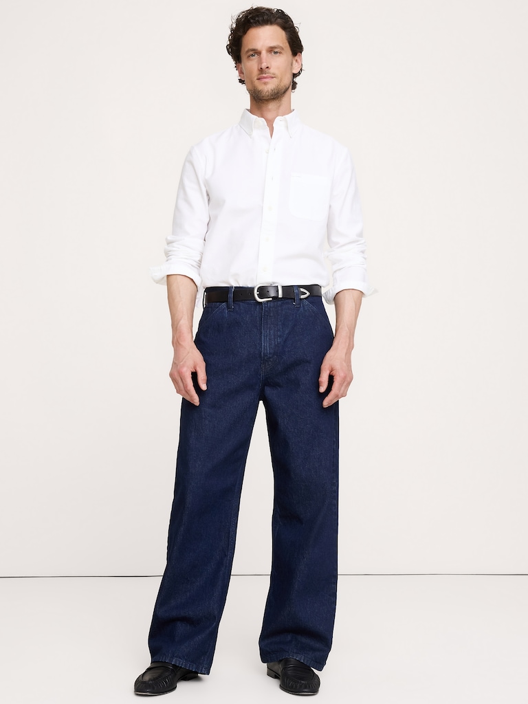 Standard-Fit Cotton Oxford Shirt