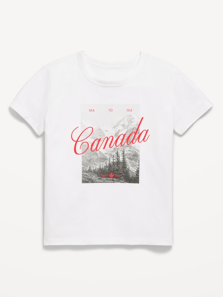 T-shirt à manches courtes à imprimé pour fille