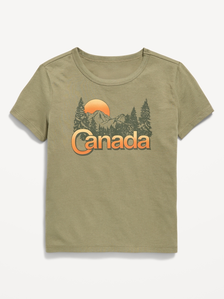 T-shirt à manches courtes à imprimé pour fille