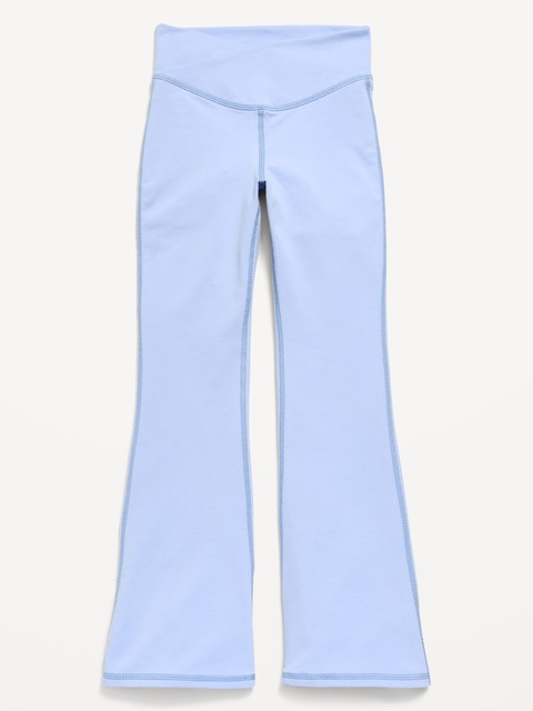 High-Waisted PowerChill Crossover Flared Leggings for Girls