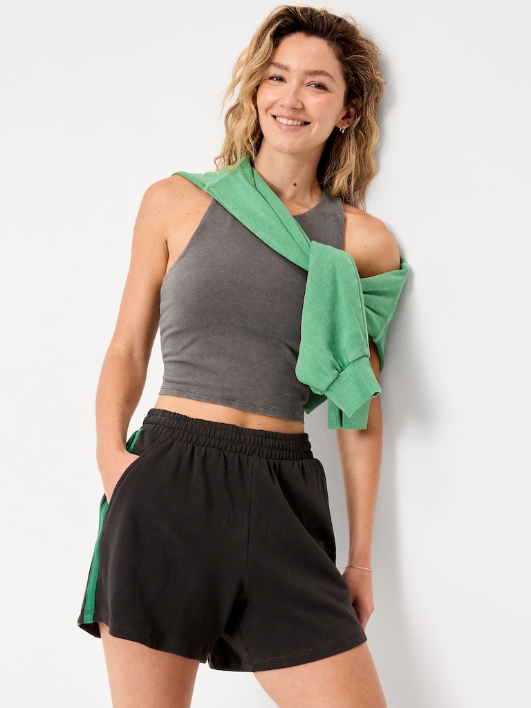 Medium Support PowerSoft High-Neck Racerback Sports Bra