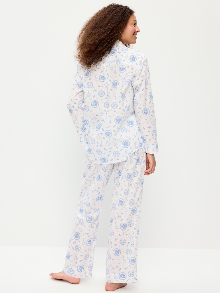 Poplin Pajama Pant Set