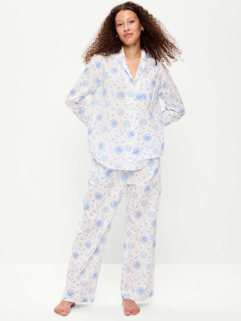 Poplin Pajama Pant Set