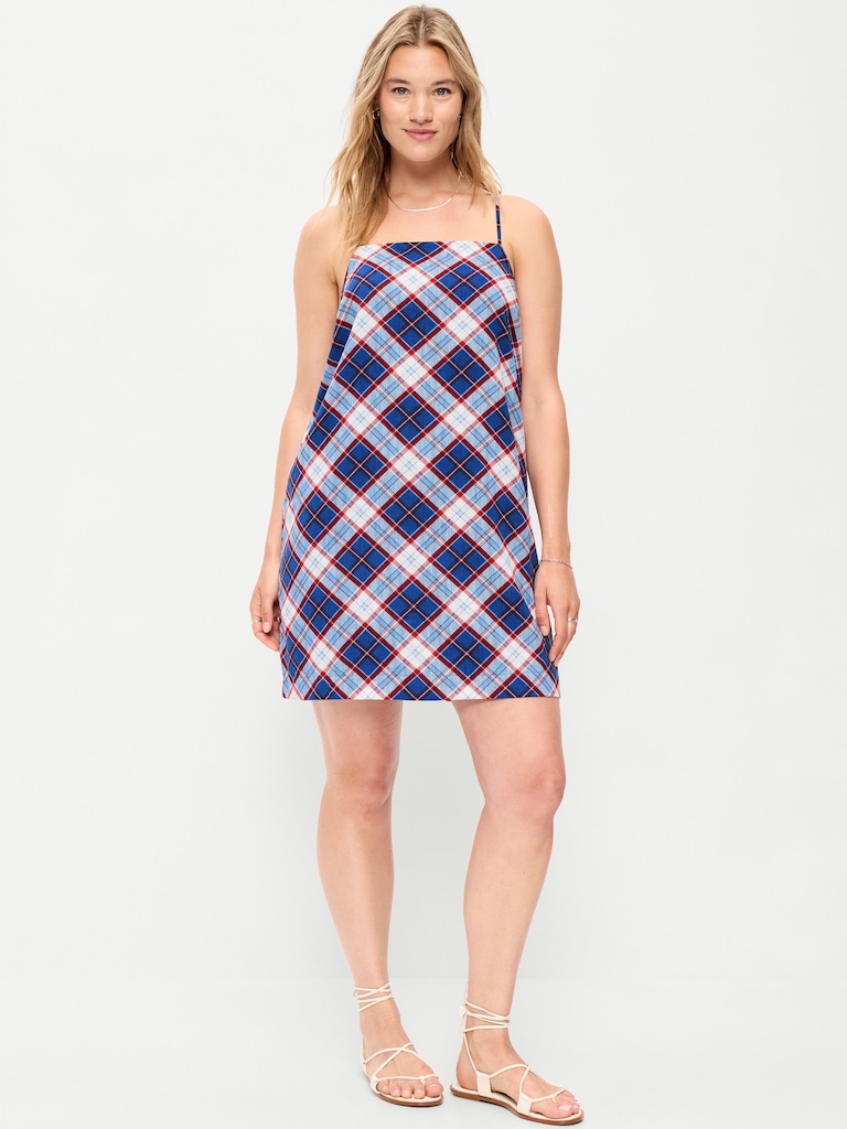 Strappy Mini Shift Dress