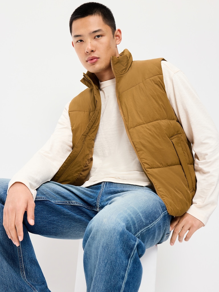 Frost-Free Water-Resistant Puffer Vest