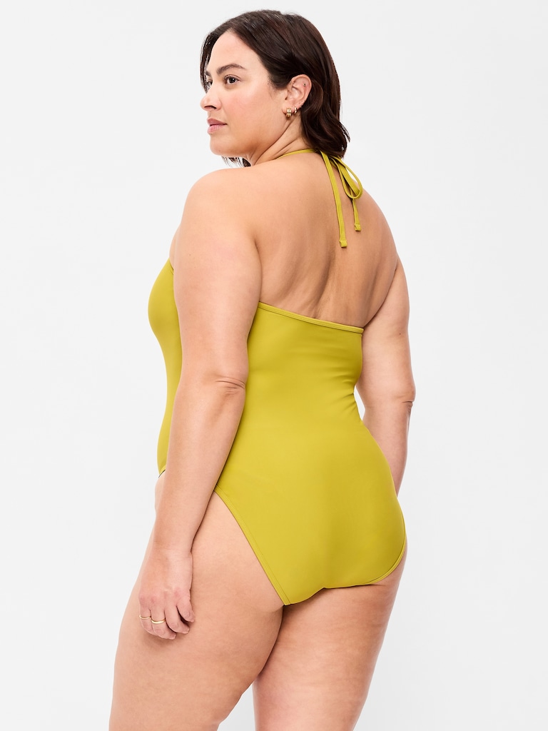 V-Neck Halter Swimsuit