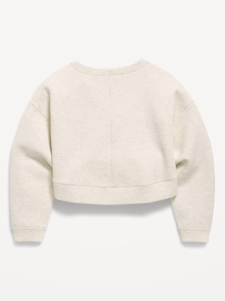 Bounce Fleece Twist-Front Sweatshirt for Girls