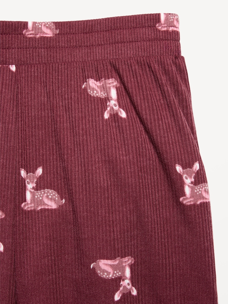 Pyjama côtelé composé d’une camisole et d’un pantalon pour fille