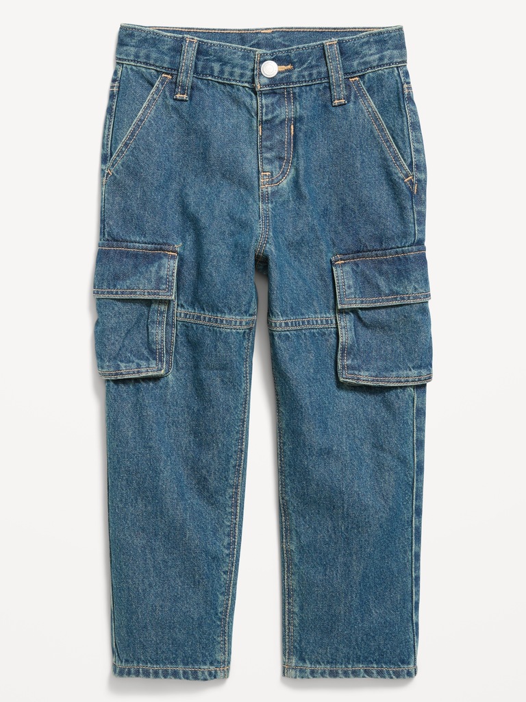 Super Baggy Barrel-Leg Cargo Jeans for Toddler Boys