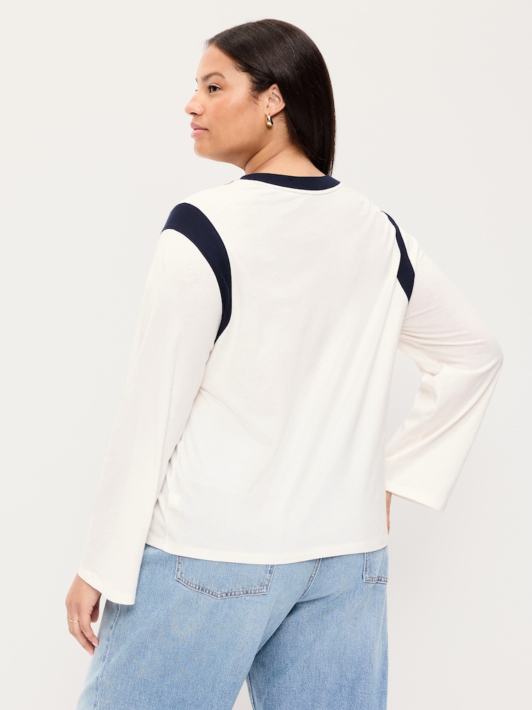 EveryWear Long-Sleeve Graphic T-Shirt