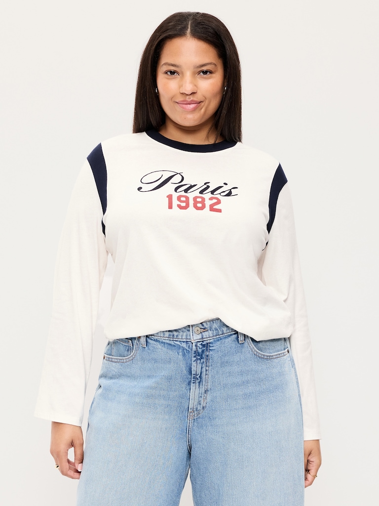 EveryWear Long-Sleeve Graphic T-Shirt