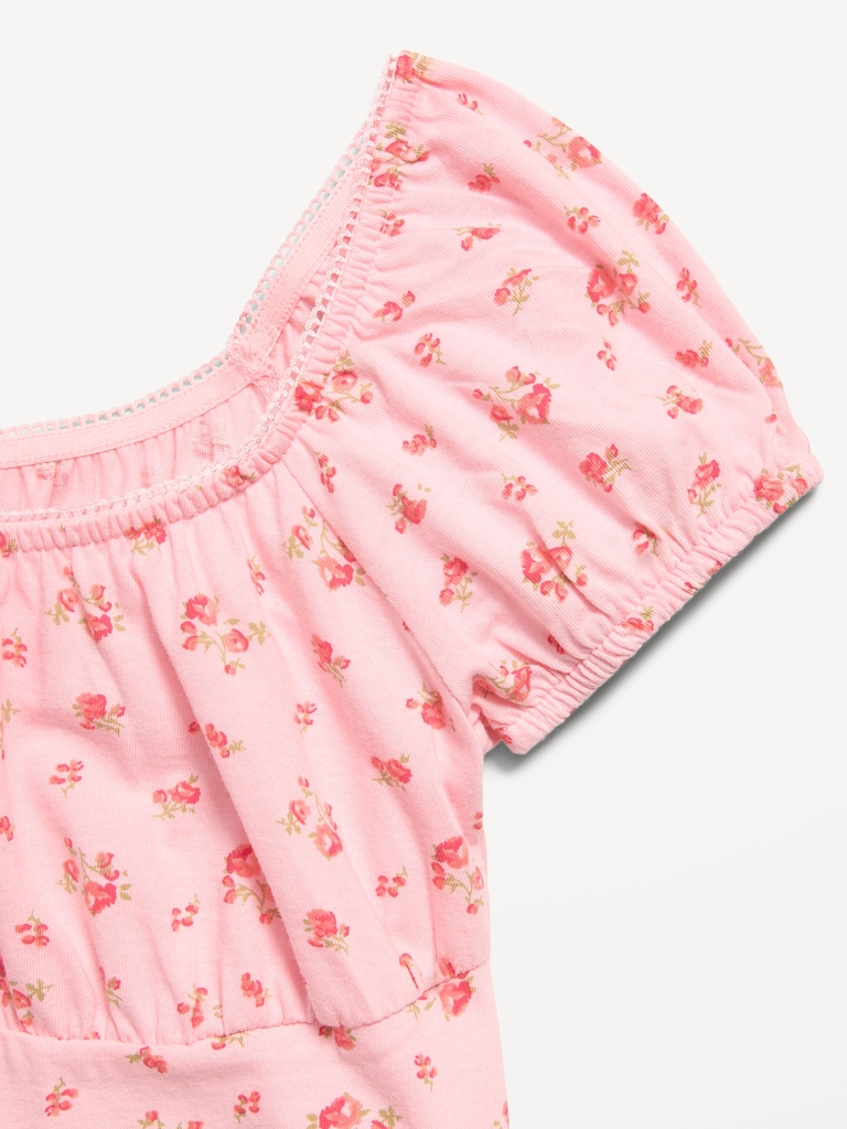 Robe ajustée et évasée à motif pour fille