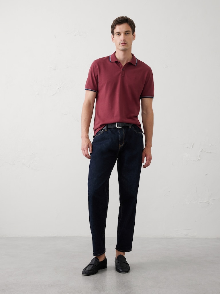 Slim-Fit Cotton Pique Polo