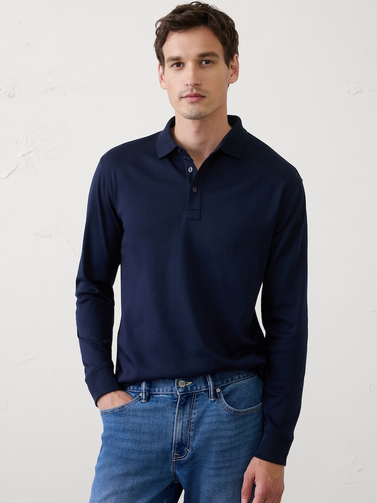 Standard-Fit Luxe Touch Polo