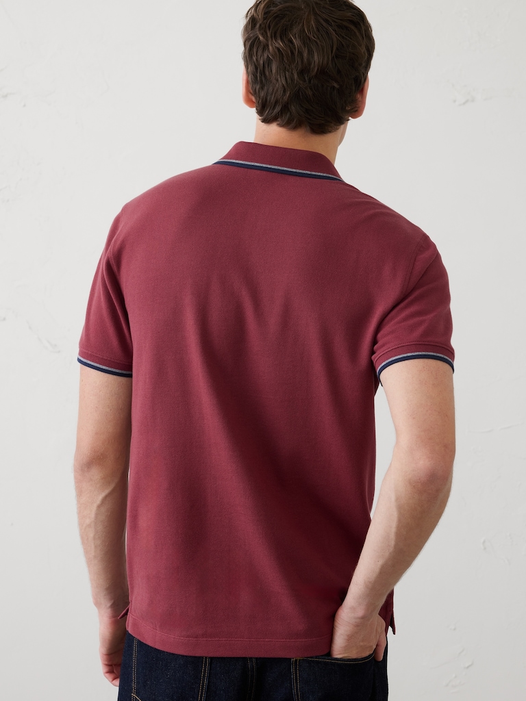 Slim-Fit Cotton Pique Polo