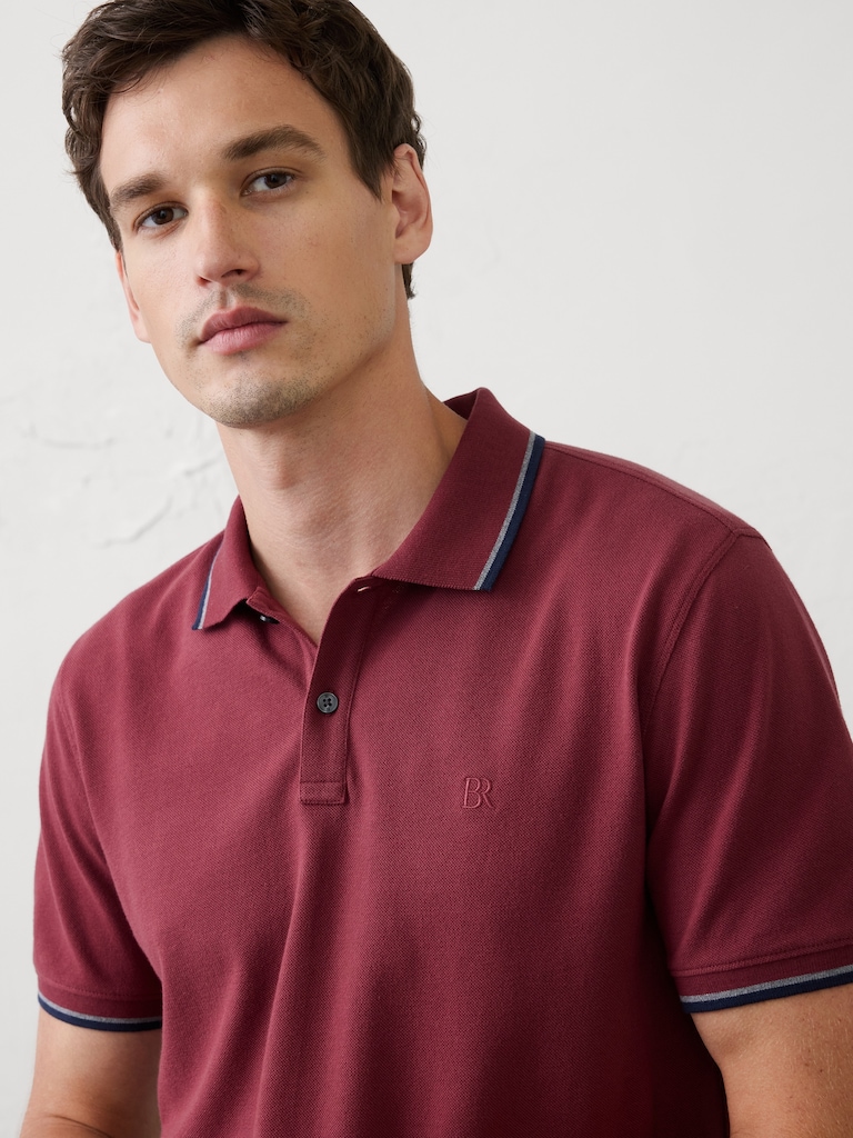 Slim-Fit Cotton Pique Polo