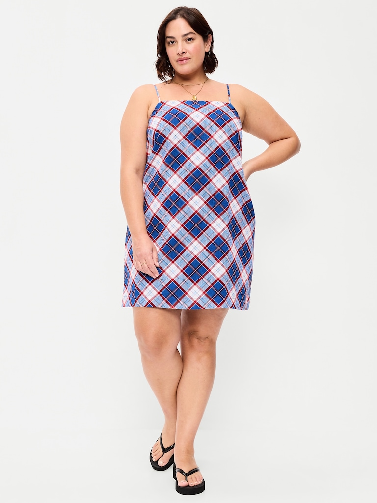 Strappy Mini Shift Dress