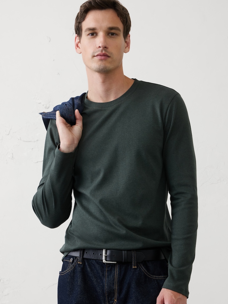 Slim-Fit Luxe Touch Long-Sleeve T-Shirt