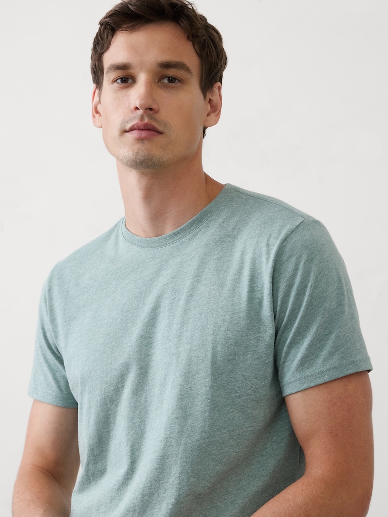 Standard-Fit Premium Wash Crew-Neck T-Shirt