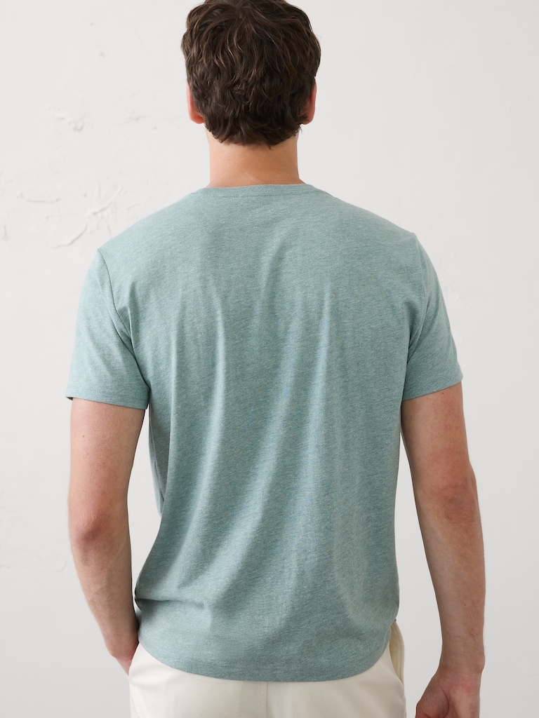 Standard-Fit Premium Wash Crew-Neck T-Shirt