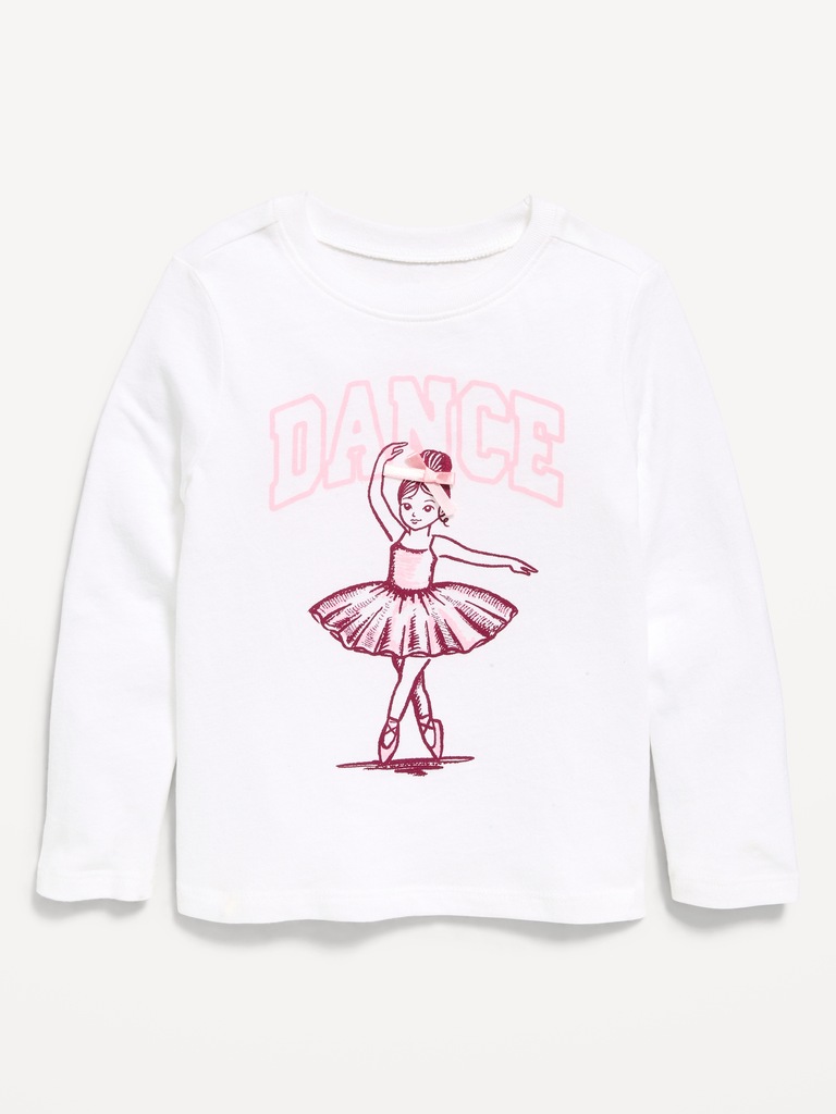 Long-Sleeve Graphic T-Shirt for Toddler Girls