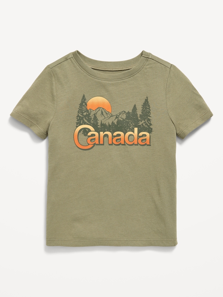 T-shirt à manches courtes à imprimé unisexe pour tout-petit