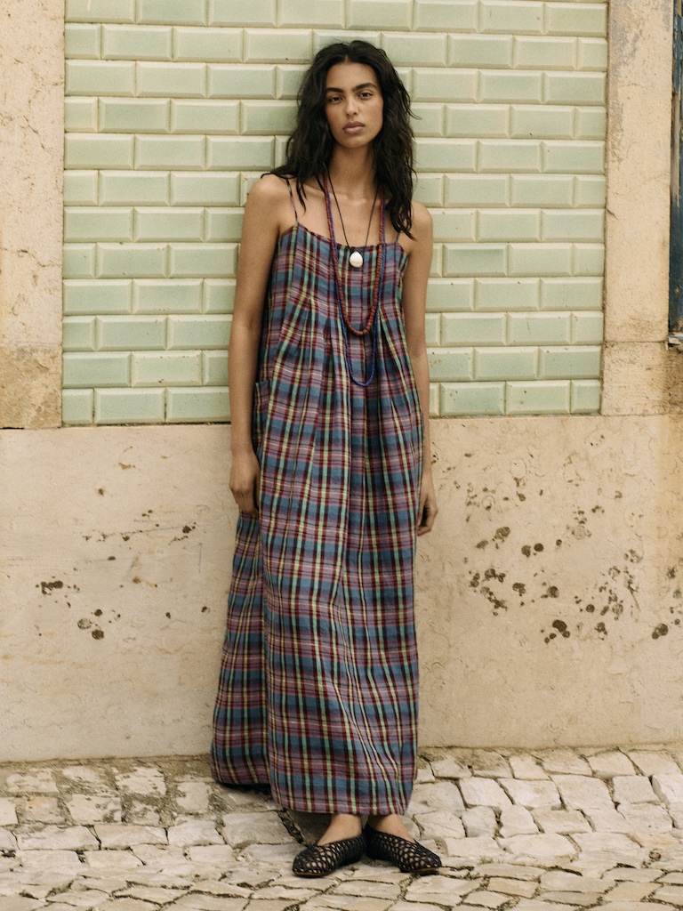 Linen Trapeze Dress