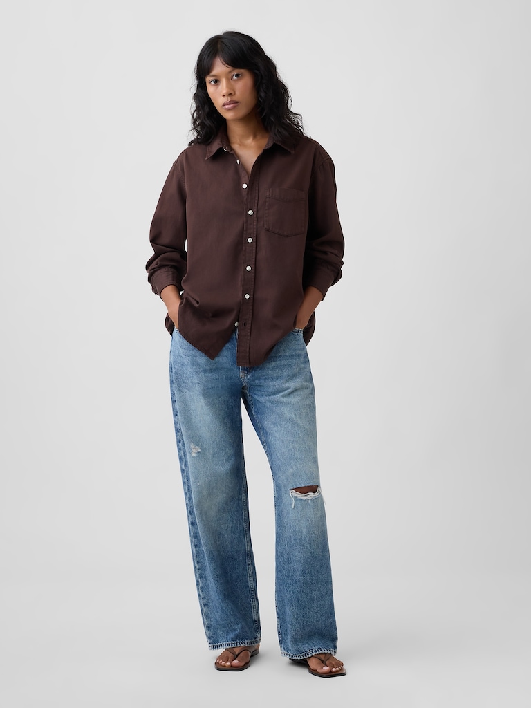 Oversized Denim Shirt