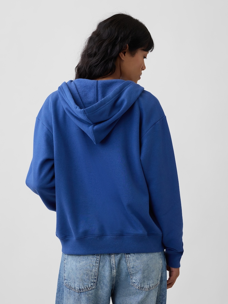 Relaxed Gap Logo Zip Hoodie