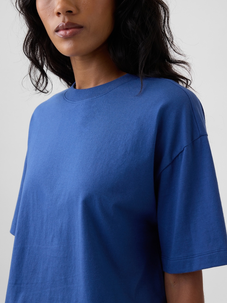 Relaxed Cropped Crewneck T-Shirt