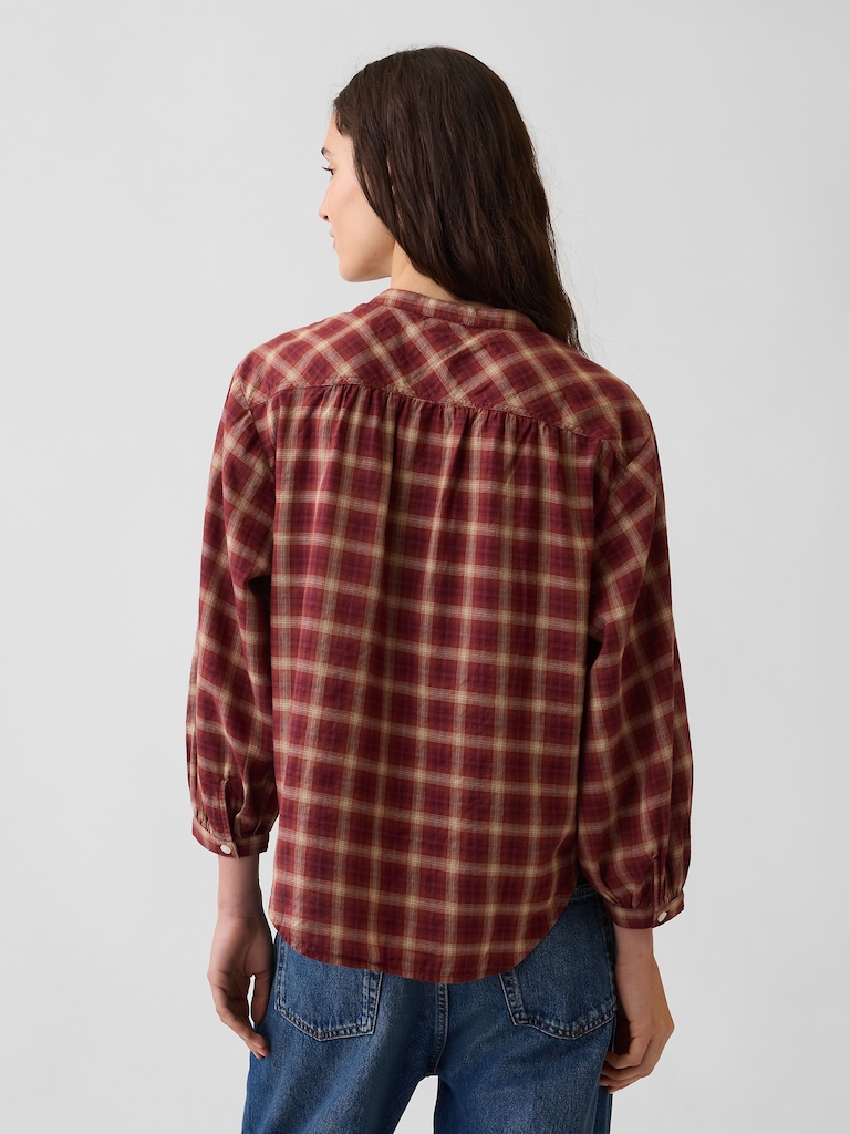 Relaxed Button-Front Shirt