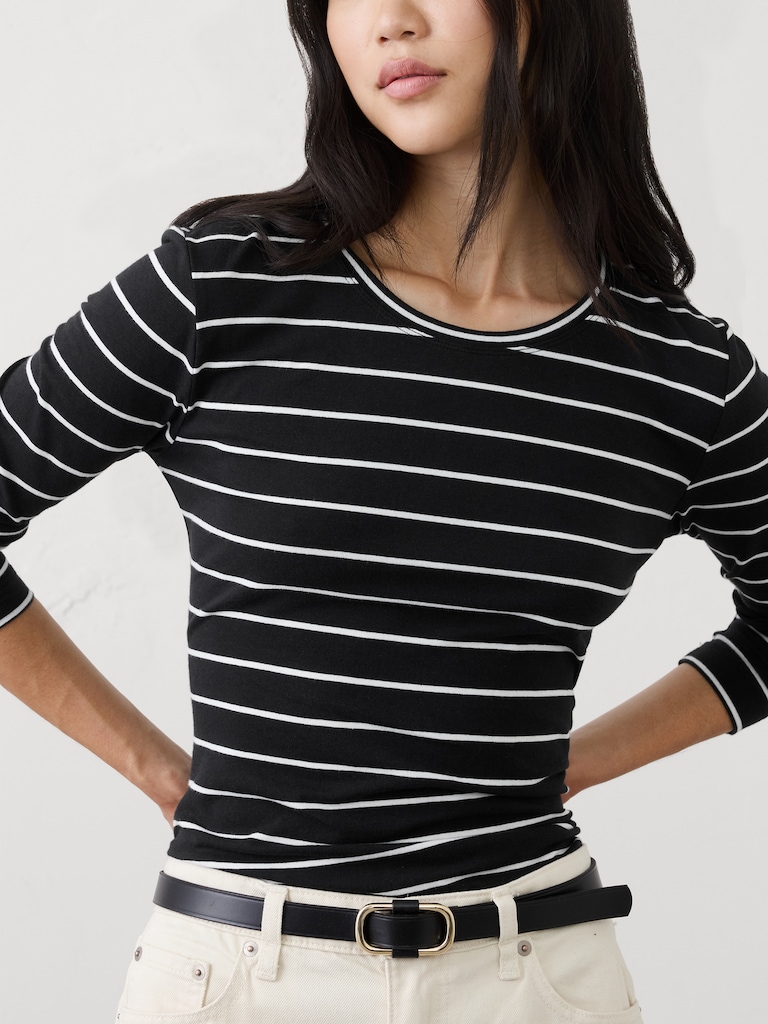 Timeless Long-Sleeve Crew-Neck T-Shirt