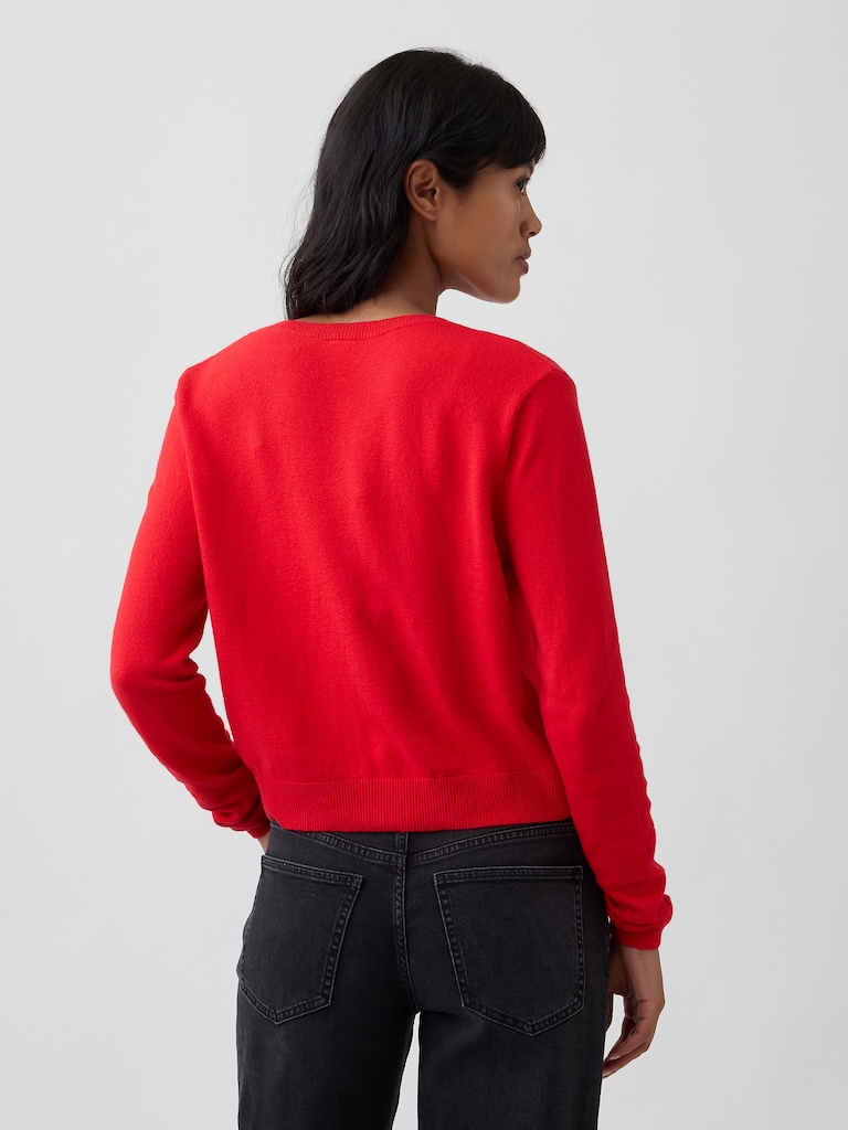 CashSoft Crewneck Cardigan