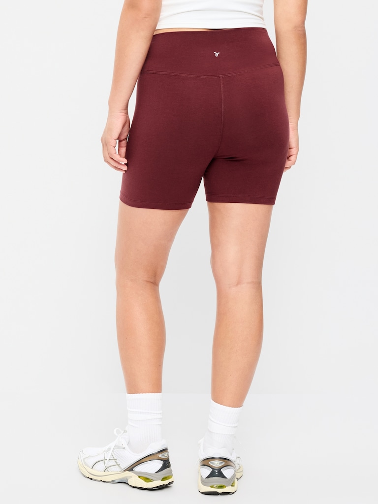High-Waisted PowerChill Biker Shorts -- 5-inch inseam