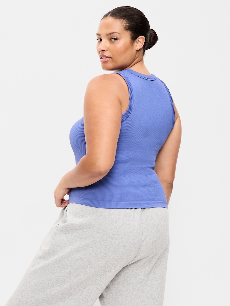 Exhale Seamless Fitted Rib Tank