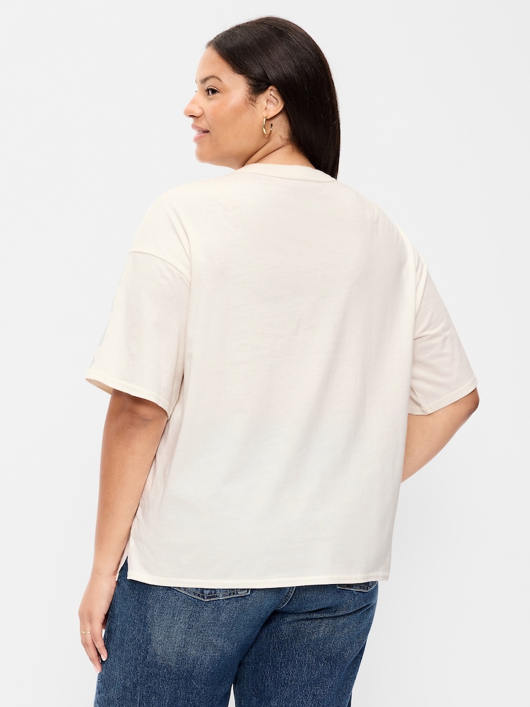 Yellowstone National Park™ Crew-Neck Oversized Crop T-Shirt