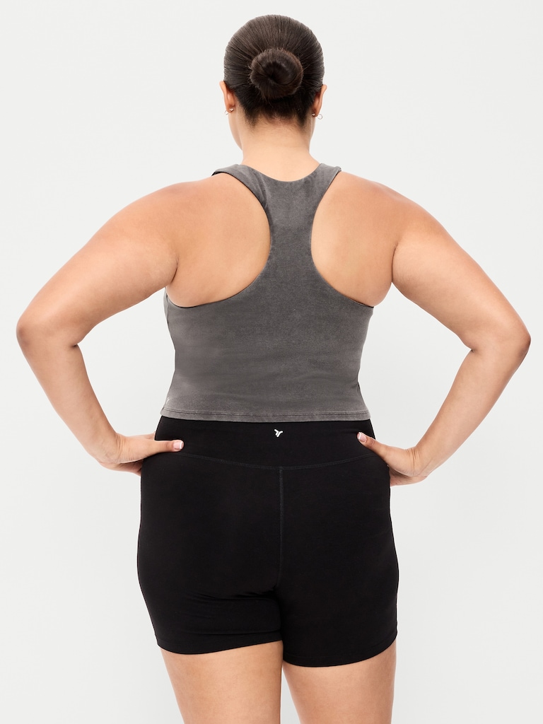 Medium Support PowerSoft High-Neck Racerback Sports Bra