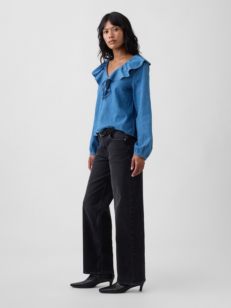 Low Rise '90s Loose Jeans