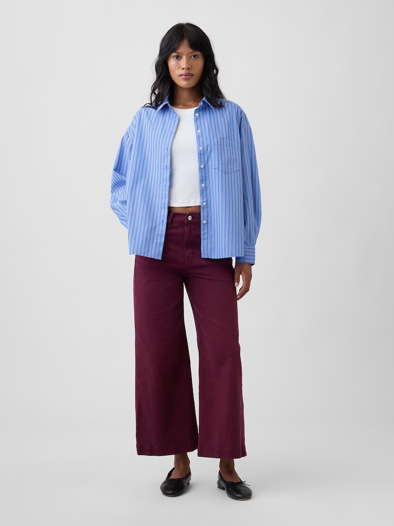 Oversized Shirt in Poplin