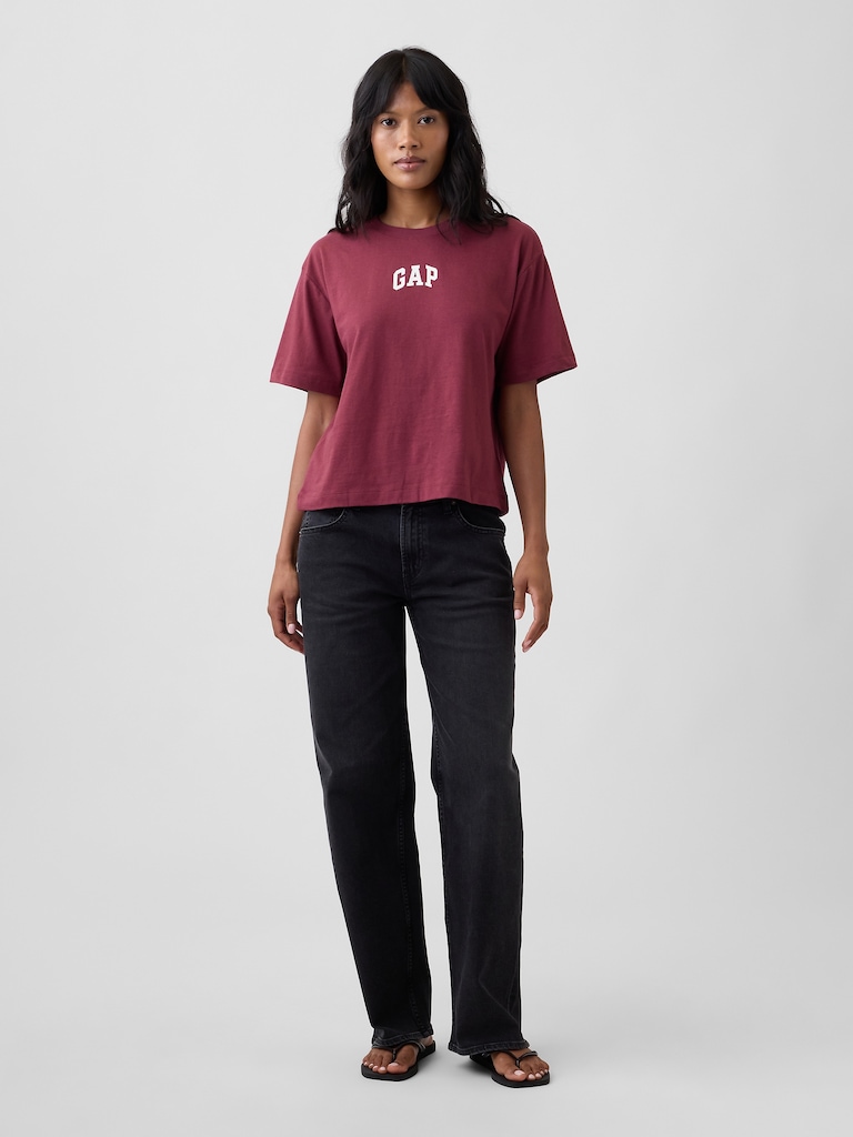 Relaxed Gap Mini Logo T-Shirt